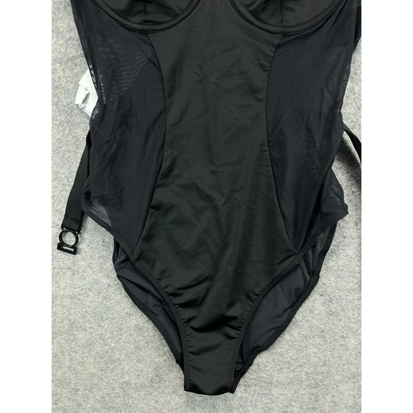 NWT Solid & Striped The Spencer Mesh Cutout 1 Piece Swimsuit Womens Medium Black - Picture 5 of 11